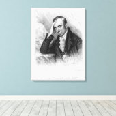 Portret van William Wordsworth Canvas Afdruk (Insitu (Houten vloer))