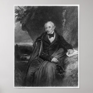 Portret van William Wordsworth Poster