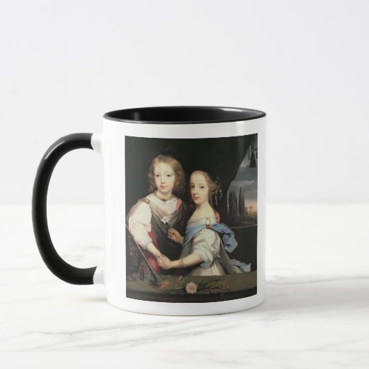 Portret van Winston en Arabella (1648-1730) Churc Mok (Links)