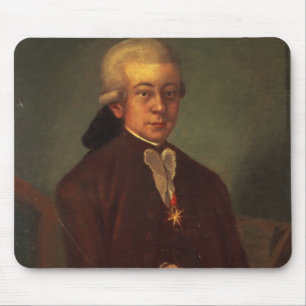 Portret van Wolfgang Amadeus Mozart 2 Muismat