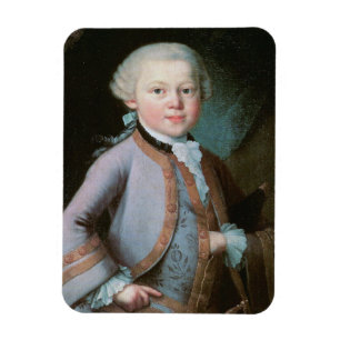 Portret van Wolfgang Amadeus Mozart Magneet