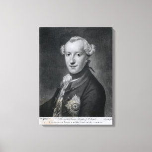 Portret van Zijne Hoogheid Charles Canvas Afdruk