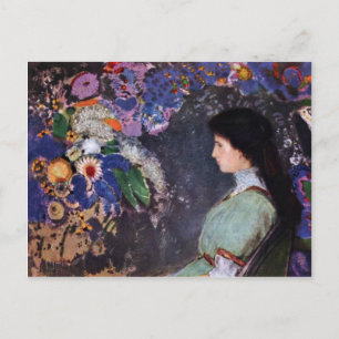 Portret Violette Heymann van Odilon Redon Briefkaart