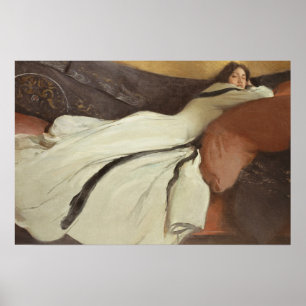 portret vrouw schilderij klassieke kunst poster