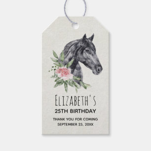 Portret Waterverf Birthday Cadeaulabel