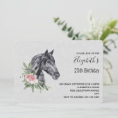 Portret Waterverf Birthday Kaart (Staand voorkant)