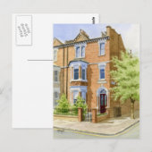 portret waterverf briefkaart (Voorkant / Achterkant)