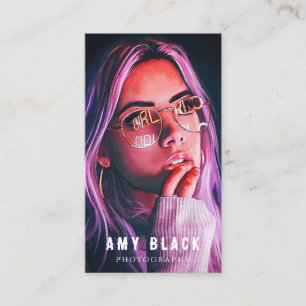 Portret Woman Girl Fotografie Visitekaartje