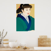 Portret - Woodblock Art Print (Keuken)