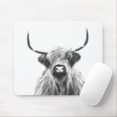 Portret zwarte en witte Koe Muismat (Met muis)