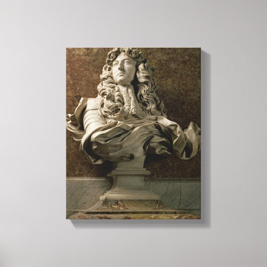 Portretbuis van Louis XIV (1638-1715), 1665, (mar Canvas Afdruk (Voorkant)