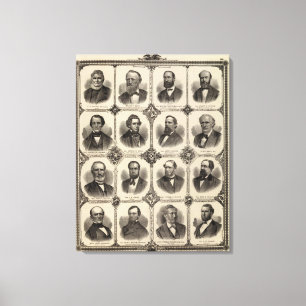 Portreten van EG Potter, Delano T Smith Canvas Afdruk