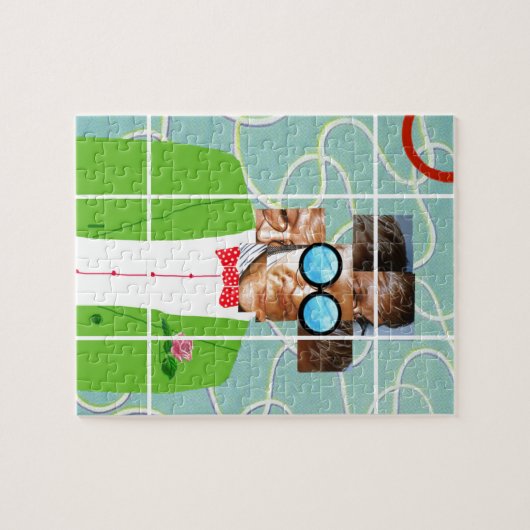 Portrethockney Legpuzzel (Horizontaal)