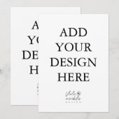 Portretkaart afdrukken 13x18 cm kaart (Voorkant / Achterkant)