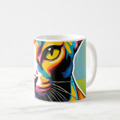 Portretkat Sphynx Pop Art Koffiemok (Voorkant rechts)