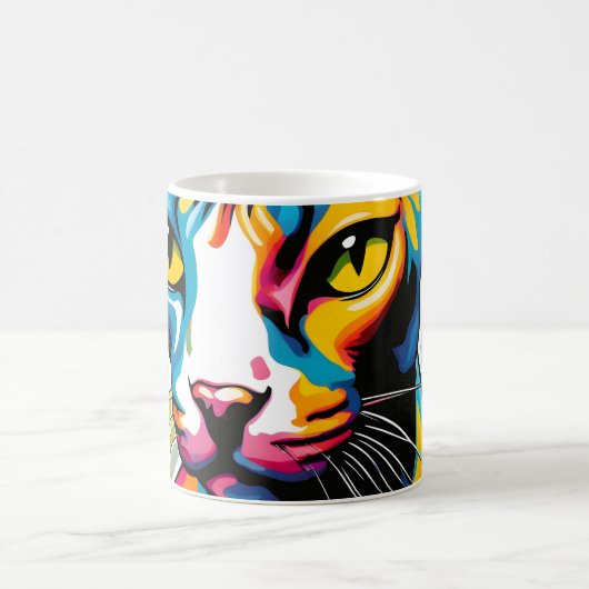 Portretkat Sphynx Pop Art Koffiemok (Center)