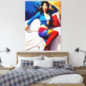 Portretschilderij Canvas Afdruk (Insitu (Slaapkamer))