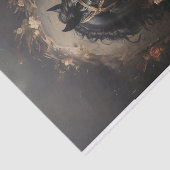 Portretschildering van een paard met Rozen Tissuepapier (Detail)