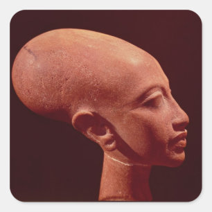 Portretstoet van een dochter van koning Akhenaten Vierkante Sticker