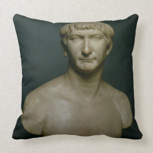 Portretstok van keperor Trajan (53-117 AD) 1st-2n Kussen