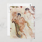 Portretstudies van Jeanne Pontillon van Morisot Briefkaart (Voorkant / Achterkant)