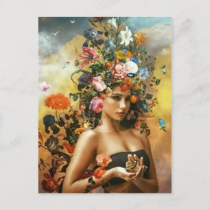 Portretten en afdrukken briefkaart