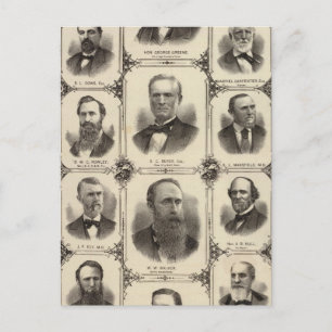 Portretten van burgers van Cedar Rapids Briefkaart