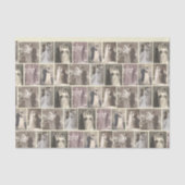 Portretten van de Bride en Groom - Weddenschap Tissuepapier (Voorkant)