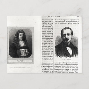 Portretten van Denis Papin en Etienne Lenoir Briefkaart