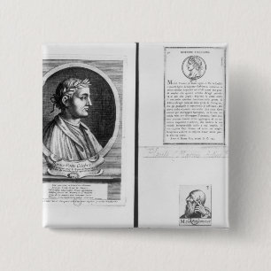 Portretten van Horace Scipio Aemilianus Vierkante Button 5,1 Cm