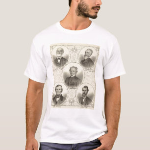 Portretten van mannen van de kust van New Jersey T-shirt