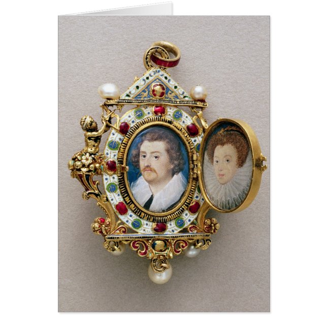 Portretten van onbekend man en onbekend, c.1590 (Voorkant)