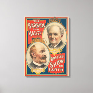 Portretten van P.T. Barnum en J.A. Bailey Canvas Afdruk