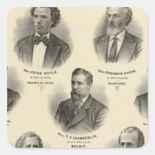 Portretten van Peter Doyle, Ferdinand Kuehn Vierkante Sticker