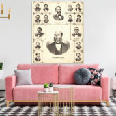 Portretten van Robert Hunter, Aaron G Cloud Canvas Afdruk (Insitu (Woonkamer))