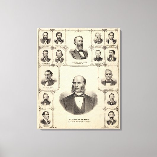 Portretten van Robert Hunter, Aaron G Cloud Canvas Afdruk (Voorkant)