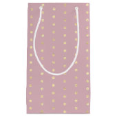 Ports d'or et sac cadeau Blush (Devant)