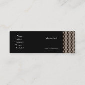 Ports en métal noir Brown de la carte de profil (Dos)