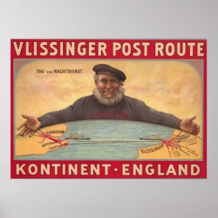 Ports Engeland-Nederland Poster