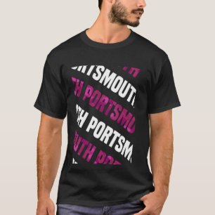 Portsmouth Camo Patroon Roze Camouflage T-shirt