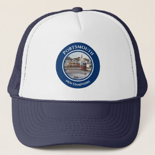 Portsmouth Harbour New Hampshire Painting Trucker Pet