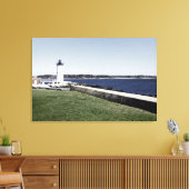 Portsmouth Lighthouse Canvas Afdruk (Insitu (Woonkamer))