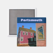 Portsmouth (NH) Magnet Magneet (Voorkant / Achterkant)