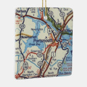Portsmouth NH  Map Keramisch Ornament (Rechts)