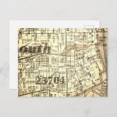 Portsmouth, VA  kaart (Voorkant / Achterkant)