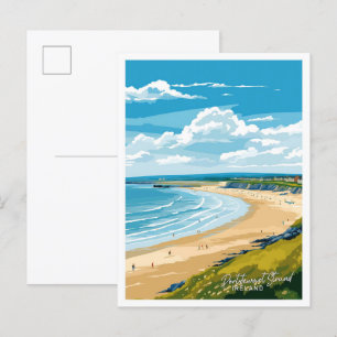 Portstewart Strand Ierland Reizen illustratie Briefkaart