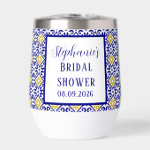 Portugais Carreaux Bleu Méditerranée Douche nuptia (Avant)