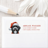 Portugais Water Dog Adresse de retour Étiquettes (En situation)