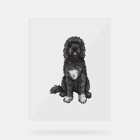 Portugais Water Dog Cute Dog Art (Recto)
