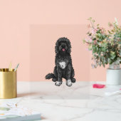 Portugais Water Dog Cute Dog Art (Mariage)